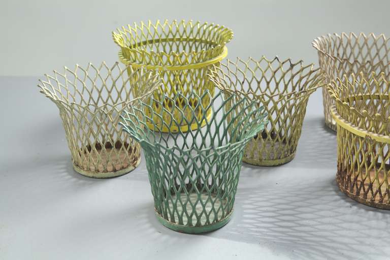 Mix of 6 Mategot plant pots In Good Condition In Maastricht, NL