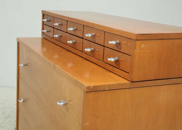 Wood Paul McCobb Planner Group Chest of Drawers with Top Jewelry Chest
