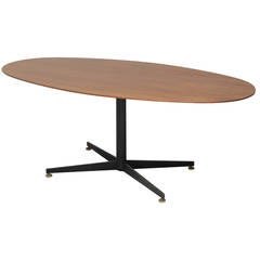 Oval Italian Dining Table with Wooden Top 5