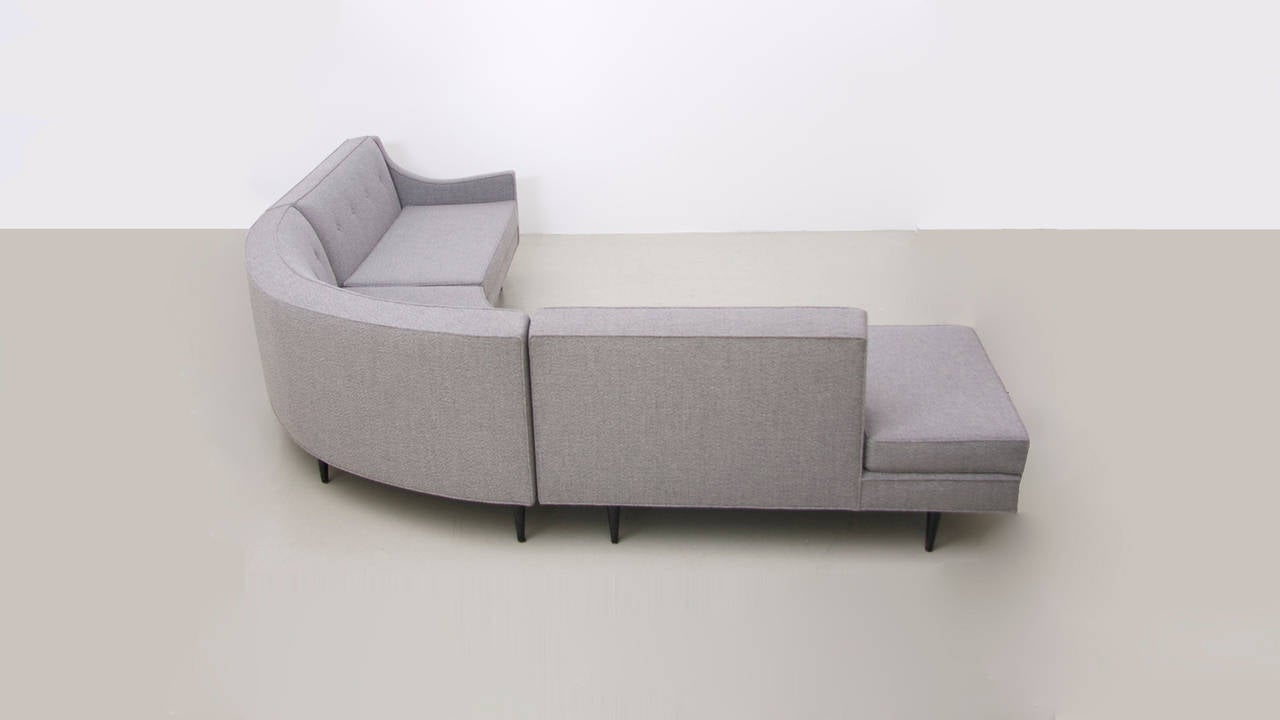 American New Upholstered Paul McCobb Sectional Planner Group Sofa for Winchendon For Sale