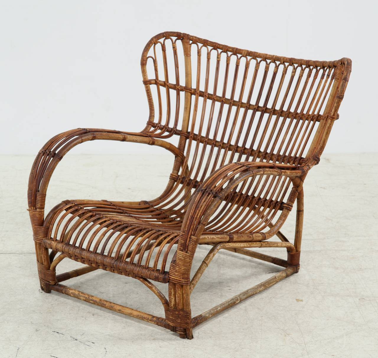 Viggo Boesen Bamboo Lounge Chair for E.V.A. Nissen, Denmark, 1930s In Excellent Condition For Sale In Maastricht, NL