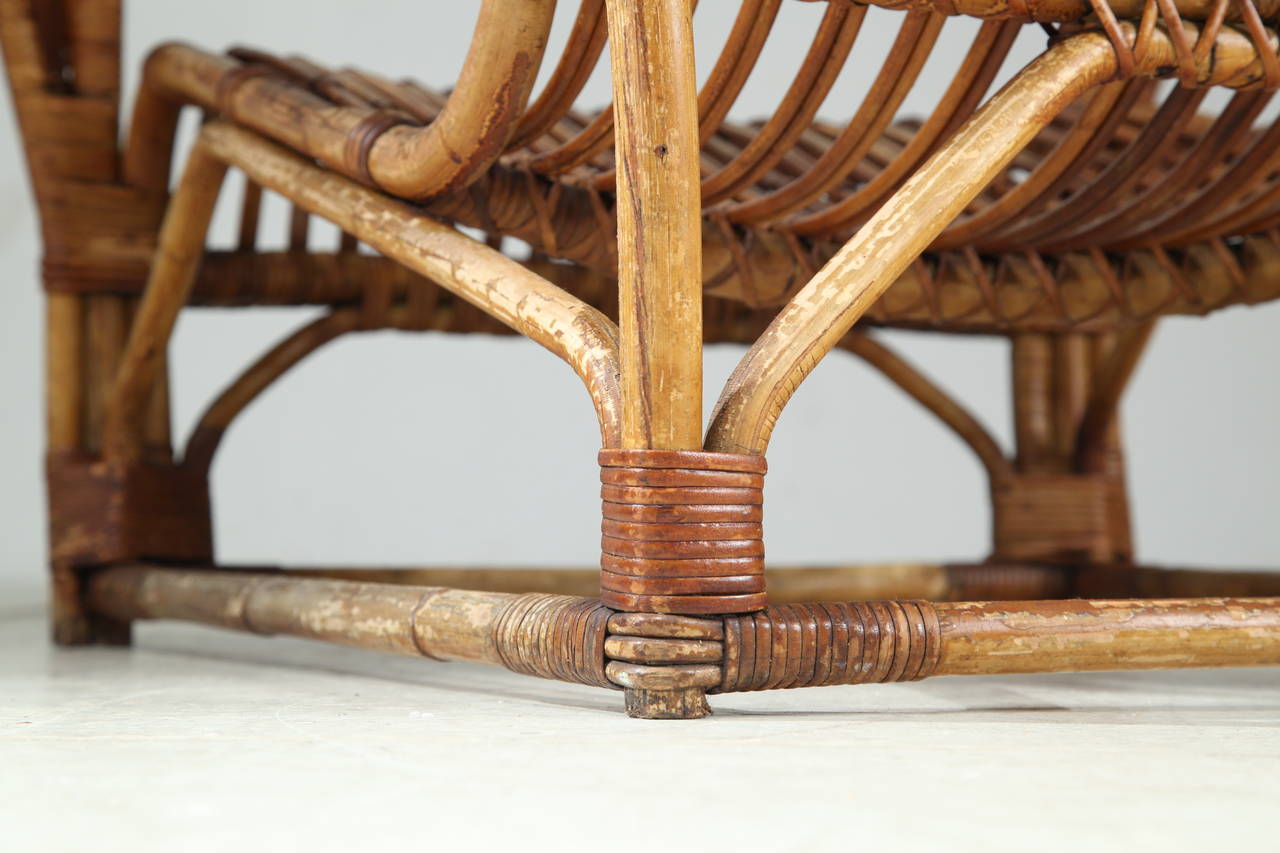 Mid-20th Century Viggo Boesen Bamboo Lounge Chair for E.V.A. Nissen, Denmark, 1930s For Sale