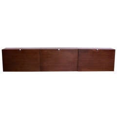 Rare George Nelson CSS Wall Unit in rosewood by Herman Miller