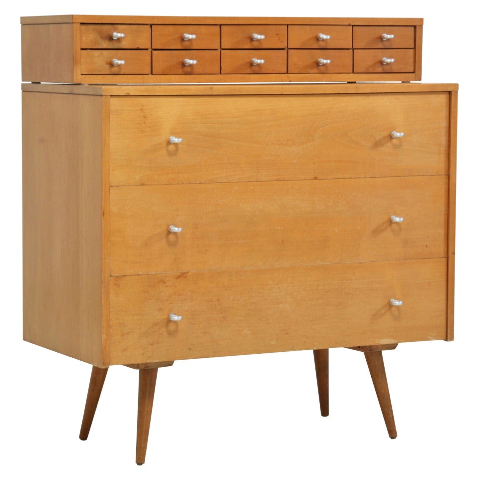 Paul McCobb Planner Group Chest of Drawers with Top Jewelry Chest