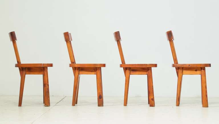 Campaign Set of Four Campagne de La Maison Chairs For Sale