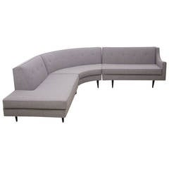 New Upholstered Paul McCobb Sectional Planner Group Sofa for Winchendon