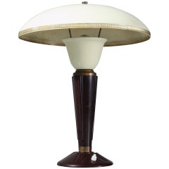 Jumo table lamp with bakelite base, France, 1950s