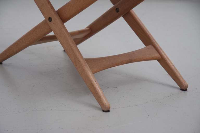 Swedish Folding Stool by Des. Uno and Östen Kristiansson for Luxus Vittsjö For Sale
