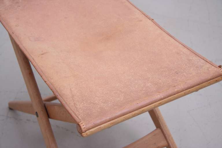 Folding Stool by Des. Uno and Östen Kristiansson for Luxus Vittsjö In Good Condition For Sale In Maastricht, NL