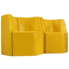 Stolle Group rare outdoor set in yellow, the Netherlands, 1960s