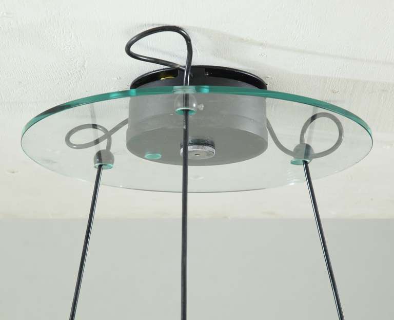 Minimalist Annello Ceiling Lamp by Rolf Heide for Anta, Germany, 1970s For Sale