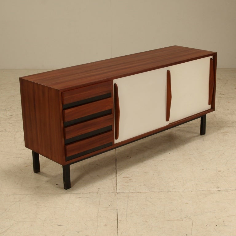 Charlotte Perriand Cansado Sideboard With Double White Doors 4