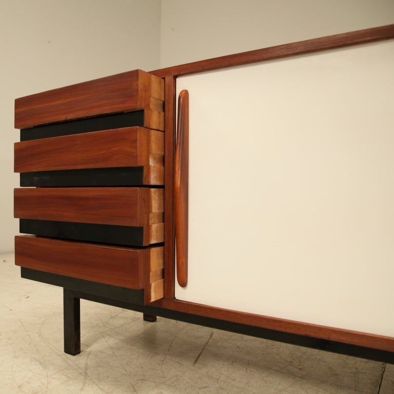 Charlotte Perriand Cansado Sideboard With Double White Doors 1