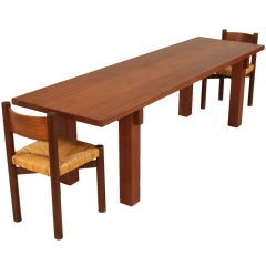 Charlotte Perriand Brasil Table In Sapele Mahogany