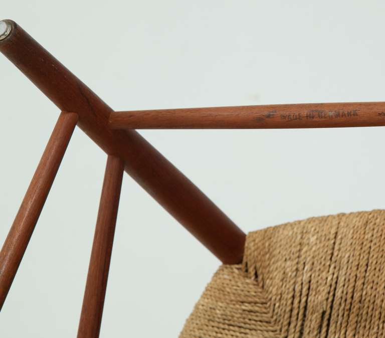 Seagrass Peter Hvidt Desk Chair