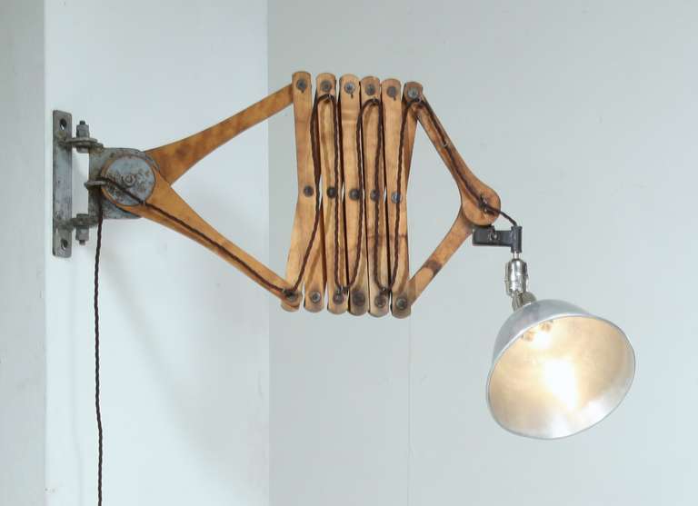 Large Johan Petter Johansson Triplex Scissor Lamp, Sweden, 1919 In Excellent Condition For Sale In Maastricht, NL