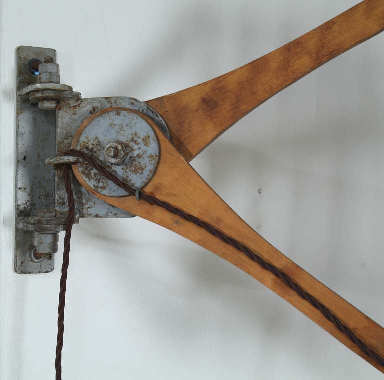 20th Century Large Johan Petter Johansson Triplex Scissor Lamp, Sweden, 1919 For Sale