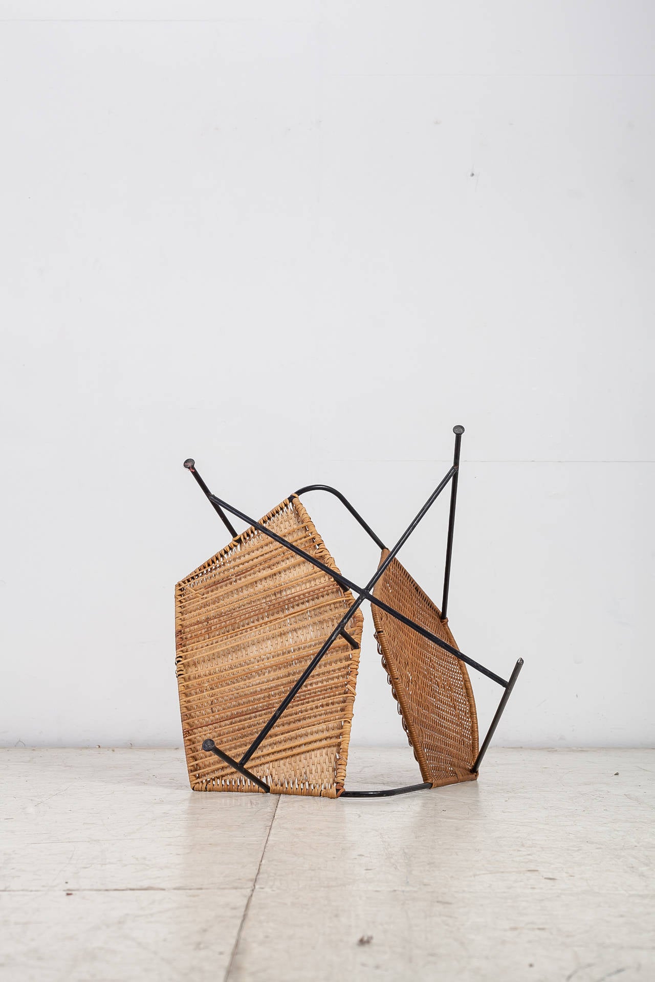 Arthur Umanoff Rattan Lounge Chair In Good Condition In Maastricht, NL