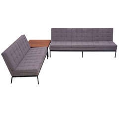 Florence Knoll Sofa Set 67 66 with coffee table by Knoll International