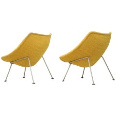 Pair of Pierre Paulin Oyster Chairs with Original Upholstery