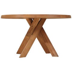 Round Pierre Chapo Dining Table
