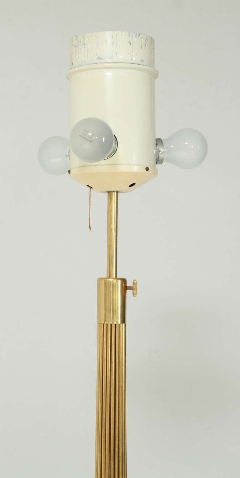 Large Brass Rod Floor Lamp For Sale at 1stDibs