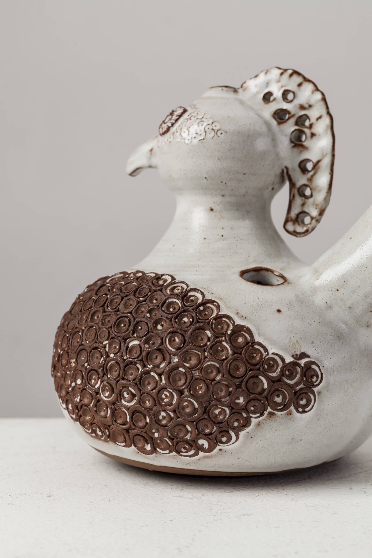 Post-Modern Dominique Pouchain Zoomorphic Ceramic Vase For Sale