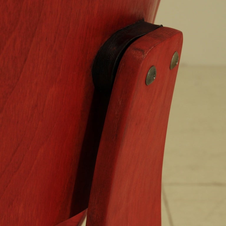 Eames DCW en rouge aniline pour Evans