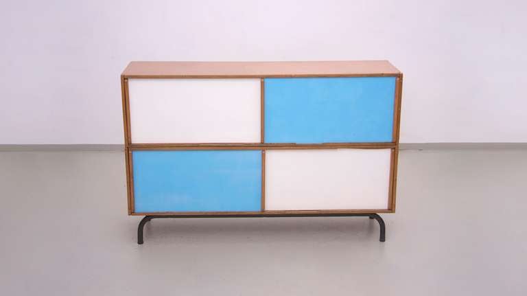 French Sideboard in White and Blue 2