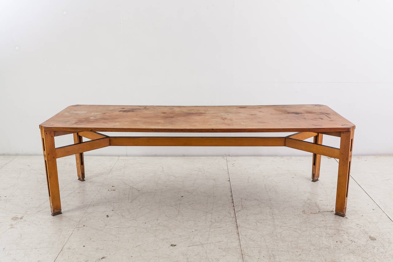 Italian Large Ico Parisi table for Cassina For Sale