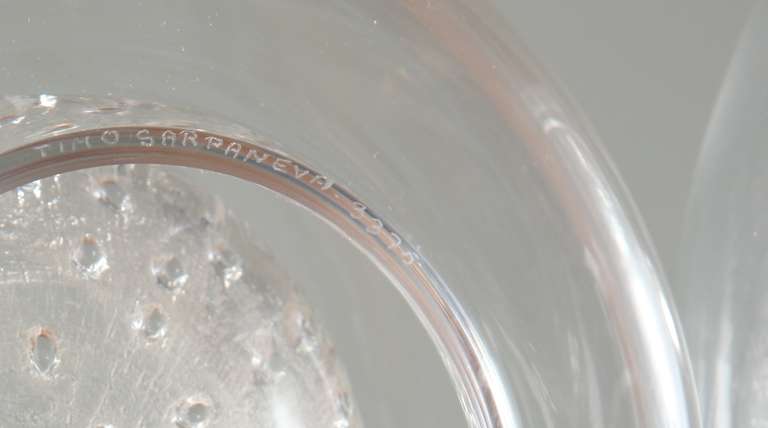 Pair of Glass Bowls by Timo Sarpaneva for Iittala For Sale 1
