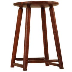 Vintage Stool by Espenet, signed and dated 1961