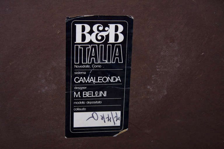 B&B Italia Camaleonda in New Petrol Blue Wool Fabric 2