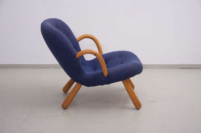 Mid-Century Modern Clam Chair by Philip Arctander, 1940s