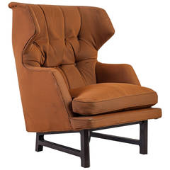Edward Wormley Janus Wingback Lounge Chair for Dunbar