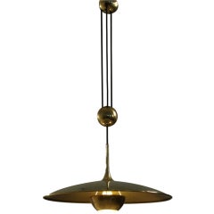 Florian Schulz brass pendant with ball counterweight
