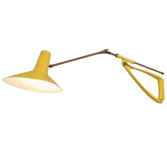 Stilnovo Kite Lamp In Yellow, 1950s
