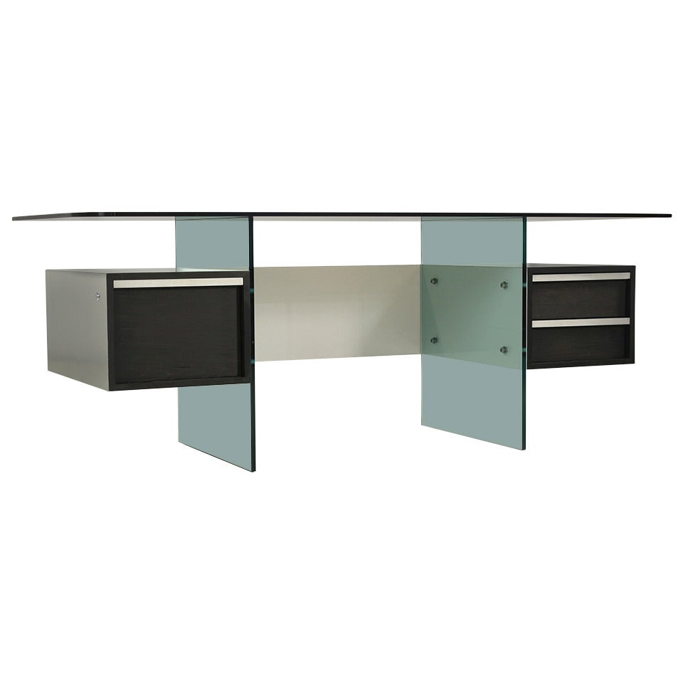 Elegant Minimalist Desk by French Designer Xavier Marbeau For Sale at