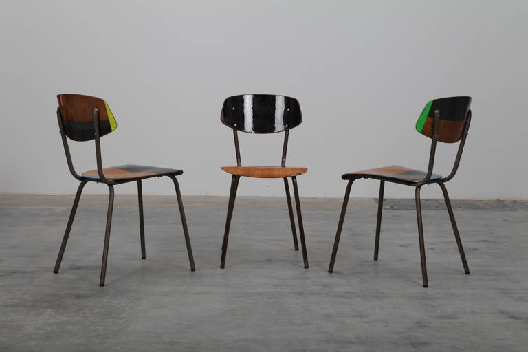 Set of 12 Aero Chairs, Reworked by Atelier Markus Friedrich Staab In Excellent Condition In Maastricht, NL