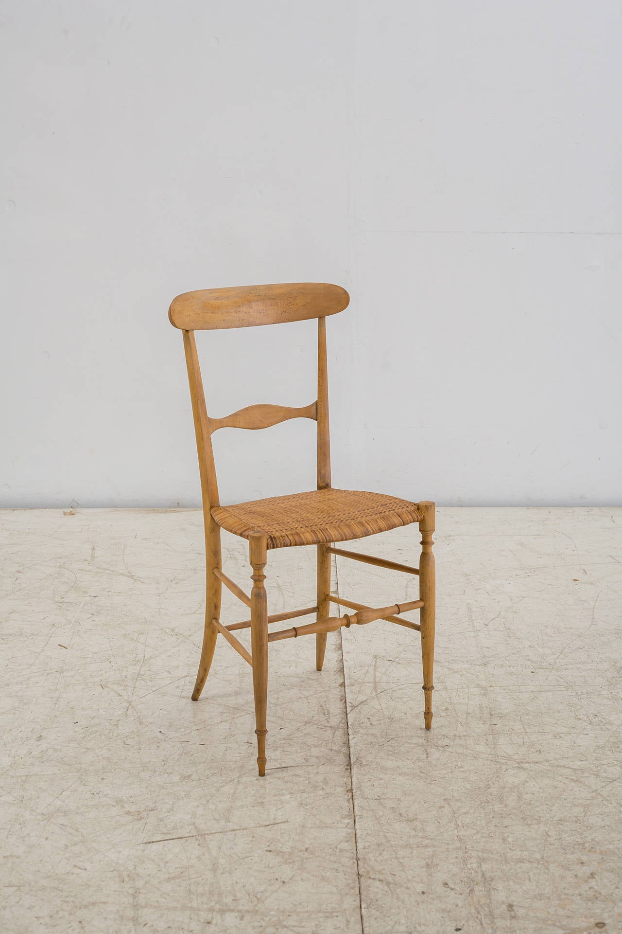 Beech Italian Campanino Chair by Chiavari Giuseppe Gaetano Descalzi, 1807