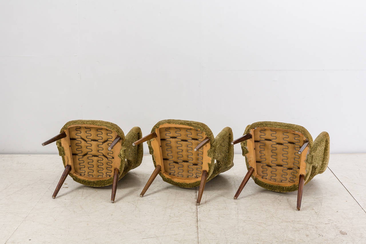 Three Carl-Gustav Hiort af Ornas Armchairs, Finland, 1950s In Good Condition For Sale In Maastricht, NL