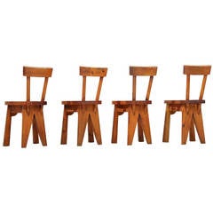 Set of Four Campagne de La Maison Chairs