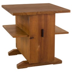 Small Coffee Table, Mini Bar or Bedside Table in Pine from Sweden, 1930s-1940s
