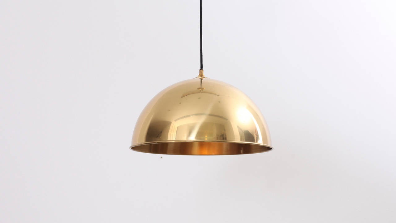 Late 20th Century Rare Large Pendant Lamp Posa with Center Counterweight by Florian Schulz For Sale