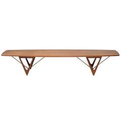 XXL  1950s Kurt Ostervig sidetable