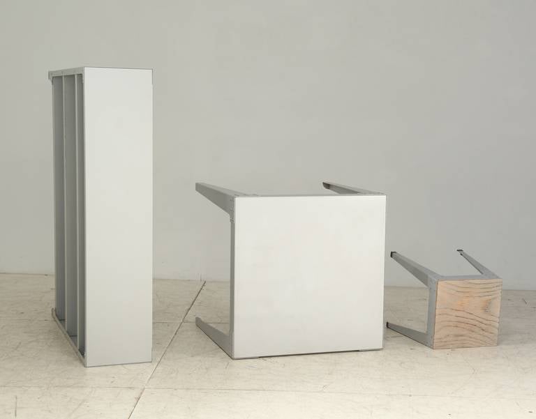 Minimalist Ensemble from the Aluminium Series of Piet Hein Eek for the Van Doesburg House For Sale