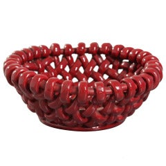 Jerome Massier Purple Ceramic Bowl - Marked. Vallauris, France, 1960s 12