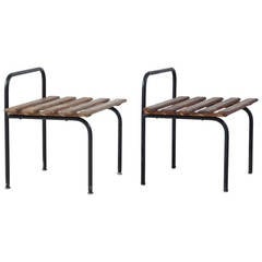 Pair of Suitcase Benches by Charlotte Perriand