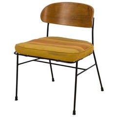 Paul Laszlo Side Chair with Curved Plywood Backrest, California, 1950s 6
