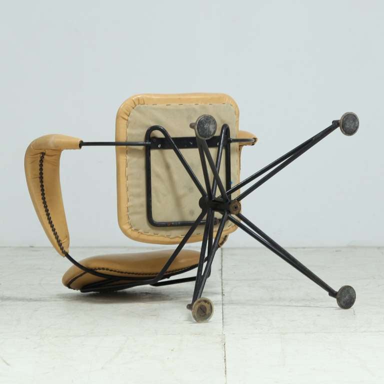 Metal Desk chair by Velca Legnano